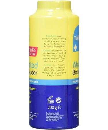 Medipure Medicated Body Powder | 100% Talc Free | 200g - International Shipping Available - Buy Online on GoSupps.com