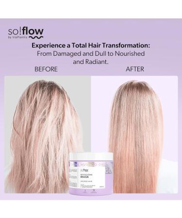 So!Flow Intensive Revitalizing Mask with Prunus & Rhodiola - Intensive Care for Colored Hair Enriched with Oils and Proteins to Nourish Strengthen and Protect - Buy Online on GoSupps.com