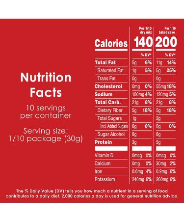 Duncan Hines Keto Friendly Classic Yellow Cake Mix - Gluten Free, Zero Sugar Added - 10.6 oz - Buy Online on GoSupps.com