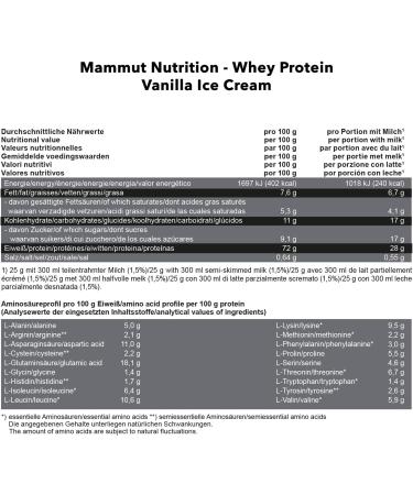 3kg Mammut Whey Protein - Vanilla Ice Cream | Protein Shaker Bar & Free Powderbank Included - International Shipping - Buy Online on GoSupps.com