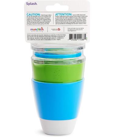 Munchkin Splash 7oz Cups with Trainer Lids - Green/Blue - 1 Piece Assortment - Buy Online on GoSupps.com