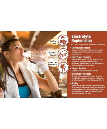 Globe Electrolyte Replacement Tablets - 100 Count for Rehydration Exercise Recovery & Sports | Specially for Athletes Hiking & Camping - Buy Online on GoSupps.com