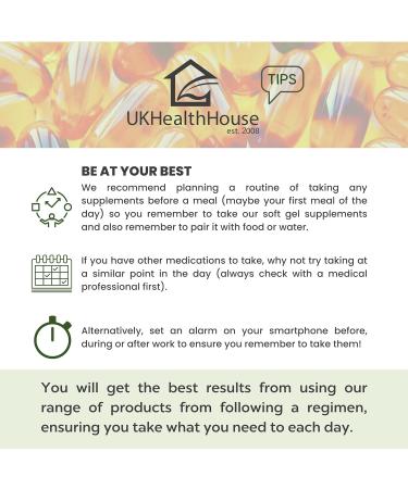 Evening Primrose Oil Capsules 1000mg x 60 Softgels | High Strength Omega 6 GLA | Skin Health, Immune Support & Hormonal Balance | UKHealthHouse - Buy Online on GoSupps.com