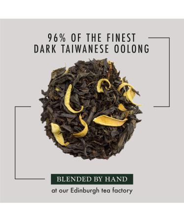 PekoeTea Edinburgh Orange Blossom Oolong Tea - Taiwanese Luxury Blend for Hot and Iced Tea - 50g Caddy in Loose Leaf or Teabags - Buy Online on GoSupps.com