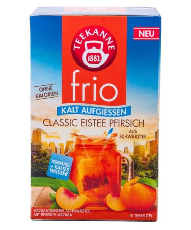 Buy Teekanne Frio Classic Iced Tea Peach - Pack of 5 (90 Tea Bags) | Premium Iced Tea for Refreshing Moments - International Shipping Available - Buy Online on GoSupps.com