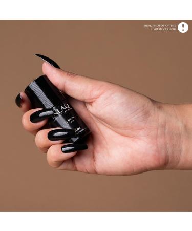 INLAQ HEMA Free UV Nail Polish Black Dress 6 ml - gel nail polish free from HEMA - gel polish UV varnish in different UV LED gel colours 14 - Black Dress - Buy Online on GoSupps.com