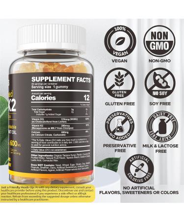 NEVISS 1Pack Vitamin D3 5000iu & K2(as MK7) 200mcg Gummies + 600mg Calcium + 1 Pack Liposomal Methyl B12 5000 mcg/10000 mcg - Buy Online on GoSupps.com