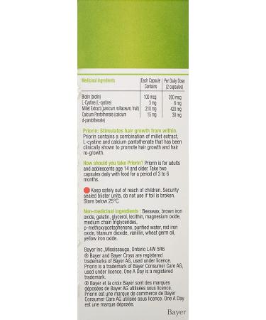 Priorin Hair Growth Capsules - 60 Count for Stronger  Thicker Hair - Buy Online on GoSupps.com