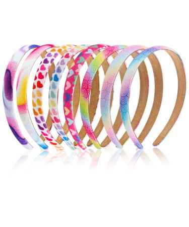 Nenjindz rainbow headbands Heart sequins for children rainbow sequins headband girls alice bands glitter frontal ligaments for girls headbands (8 pieces) C5 - Buy Online on GoSupps.com