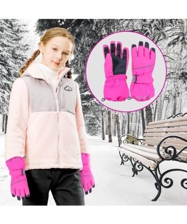 Waterproof Winter Ski Gloves for Kids | Warm Windproof Snowboard Gloves for 4-6 Years - Outdoor Sports & Bicycle Use - Buy Online on GoSupps.com