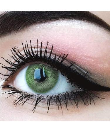 Buy Jasmine Green Contact Lenses - Natural Silicone Comfort | Glamlens - 1 Pair - -1.75 Diopters - Buy Online on GoSupps.com