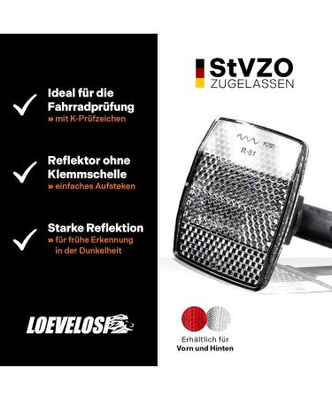 Buy STVZO-Approved White Bicycle Front Wheel Reflector for Enhanced Traffic Safety - Perfect for Children's Bikes - Buy Online on GoSupps.com