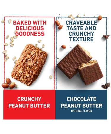CLIF BAR and CLIF Builders - Variety Pack - Crunchy Peanut Butter and Chocolate Peanut Butter - Energy Bars and Protein Bars - Non-GMO - Plant Based - 2.4 oz. (14 Count) Crunchy Peanut Butter + Chocolate Peanut Butter 1 Cou  - Buy Online on GoSupps.com
