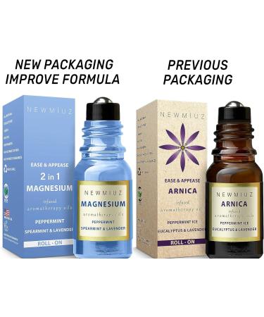 Migraine Relief Roll-On Stick | Magnesium Arnica Peppermint & Eucalyptus Essential Oils | Stress-Reducing Gift for Women - Buy Online on GoSupps.com