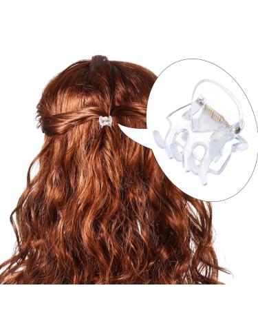 Frcolor 24 Mini Transparent Hair Clips - Non-Slip Plastic Barrettes for Women & Girls | Perfect Hair Grips for All Hair Types - Buy Online on GoSupps.com