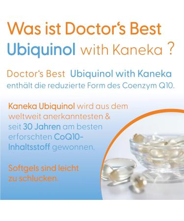 Buy Doctor's Best Ubiquinol 200mg Capsules - Kaneka QH Ubiquinol 120 Pieces - Premium Heart Health Supplement International Shipping Available - Buy Online on GoSupps.com