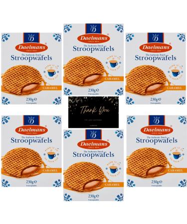 Stroopwafels Caramel Waffles | 6 Packs of Daelmans Stroopwafels Caramel Wafers 230g | 48 Biscuits - Buy Online on GoSupps.com