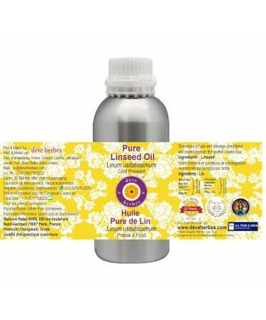 Deve Herbes Pure Linseed Oil - Cold Pressed 300ml (10 oz) - Premium Quality for Health & Wellness - Buy Online on GoSupps.com