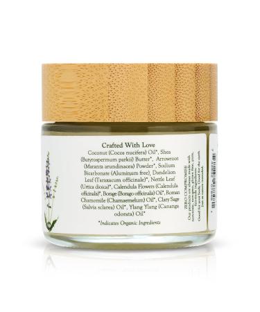 Organic Aluminum-Free Deodorant for Men & Women - Natural Roman Chamomile Clary Sage Ylang Ylang - Vegan Paraben-Free All-Day Freshness - 2 FL OZ - Buy Online on GoSupps.com