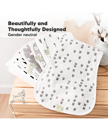 KeaBabies Organic Burp Cloths 5 Pack - Premium Soft & Absorbent for Adventurers - Buy Online on GoSupps.com