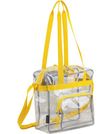 Eastsport Clear Stadium Tote - Honey Bun Yellow | Approved for Sporting Events - Buy Online on GoSupps.com
