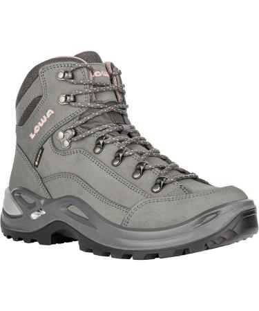 LOWA Renegade GTX MID Ws Women's Hiking Boots - Outdoor Trekking Shoes Goretex - Graphite Rose 320945 - EU 43.5 - Buy Online on GoSupps.com