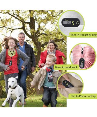 Buy 3D Clip Pedometer | Portable Digital Fitness Tracker for Walking & Running - Perfect for Men & Children - Black - Buy Online on GoSupps.com