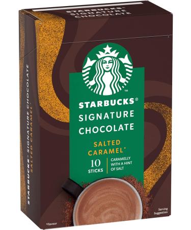 Starbucks Signature Salted Caramel Hot Chocolate Sachets 10 X 20g ( Pack of 10) - Buy Online on GoSupps.com