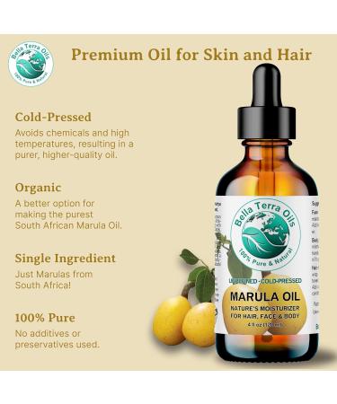Bella Terra Marula Facial Oil 2 oz - Vitamin E & Omega Fatty Acids for Radiant Skin - Cold-Pressed Luxurious Skincare - Buy Online on GoSupps.com