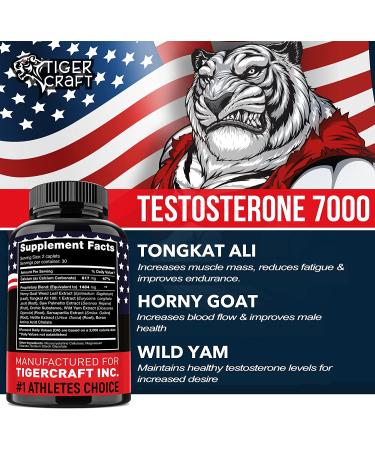 Premium Energy and Strength Supplement for Men - Made in USA with Horny Goat Weed, Tongkat Ali, Saw Palmetto - 60 Caplets - Buy Online on GoSupps.com