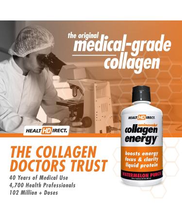 Health Direct AminoSculpt Collagen Energy - Watermelon Punch, 30 fl oz - Boost Skin & Energy - Buy Online on GoSupps.com
