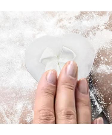 Body Powder Applicator - Women Makeup Powder Puff Heart Shaped | Long-haired Powder Puff for Body Powder Body Powder Puff Body Powder Puff for Women White - Buy Online on GoSupps.com