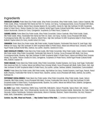 WonderSlim Meal Replacement Protein Bar Variety Pack - 7ct (1 Box) | 160 Calories | 15g Protein | Up To 5g Fiber - Buy Online on GoSupps.com