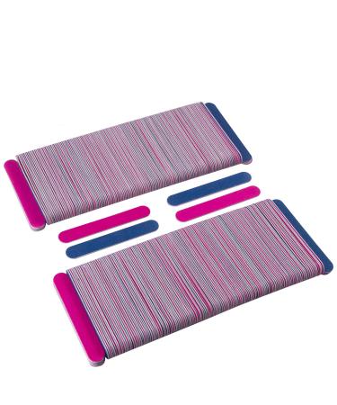 300 Pack Disposable Nail Files Double Sided Emery Boards Manicure Pedicure Tools - Home or Professional Boards Manicure Tools by waloden