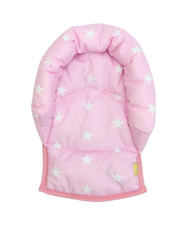 UNIVERSAL Infant Baby Toddler car seat stroller head support pillow (Soft Cotton) (Star/pink) Star/ pink