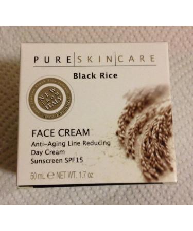 Pure Skin Care Black Rice Face Cream Anti-aging Line Reduction Day Cream Sunscreen Spf15