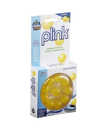 Compac Plink Garbage Disposal Cleaner and Deodorizer, Lemon, 20 Count Lemon 20 Count (Pack of 1)