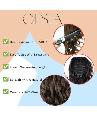 CAISHA 18" Hairpiece Ponytail Extensions Voluminous Wavy Blond Mix PH10 blond mix #27T613 PH10 - Buy Online on GoSupps.com
