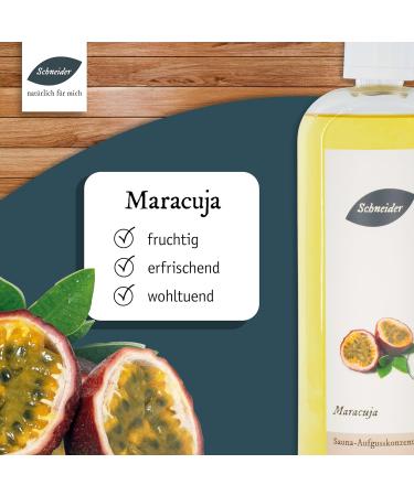 Saunabedarf Schneider Passion Fruit Infusion Concentrate 1000ml | Premium Sauna Experience | International Shipping - Buy Online on GoSupps.com