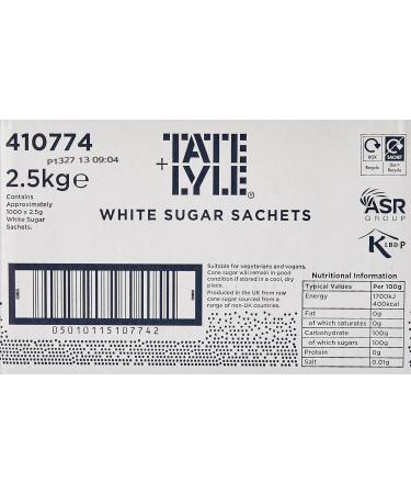 T&L White Sugar Sticks - 1000 Individually Wrapped Sticks for Effortless Sweetening - Buy Online on GoSupps.com