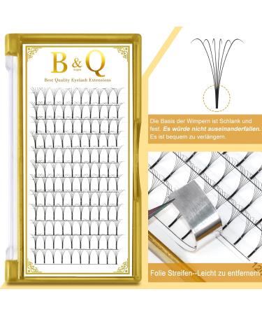 Shop 6D-D-0.10 Finished Eyelash Compartments - Long Foot Fan Extensions & CU Curl 8-15mm - Premium Individual Volume Technology - Buy Online on GoSupps.com