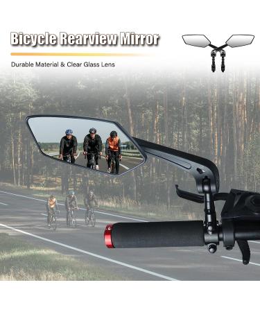HD Blast-Resistant Adjustable Rotatable Bike Mirror - Rearview Bicycle Mirror (2PCS) - Buy Online on GoSupps.com