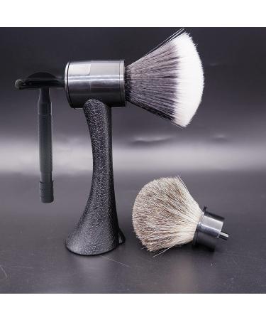 KIKC Luxury Shaving Kit: Shaving Brush, Safety Razor, Cream, Synthetic & Badger Hair, Soap & Bowl - Hair Salon Tool with Replacement Hair Knots - Buy Online on GoSupps.com
