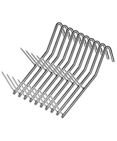 10 pieces smoking hooks double point 17 cm fish smoking hooks - Buy Online on GoSupps.com