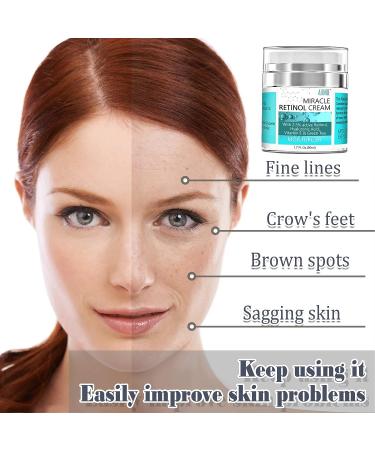ALINICE Retinol Cream for Face - Anti-Aging Collagen Moisturizer for Women with 2.5% Retinol, Hyaluronic Acid, Vitamin E & Green Tea - Buy Online on GoSupps.com