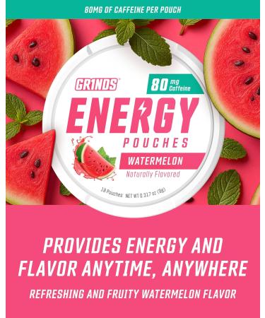 GRINDS Pouches Performance Sampler Pack - Includes Watermelon Energy, Caffeine-Free Pi a Colada and Blue Raspberry Nootropic Pouches - Sugar-Free - Zero Calories - Buy Online on GoSupps.com
