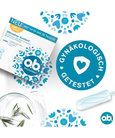 if.ProComfort Normal Tampons - Ultimate Comfort & Reliable Protection for Medium/Stronger Days (64 Pack 2 Packs) - Buy Online on GoSupps.com