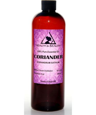 Coriander Essential Oil Aromatherapy Therapeutic Grade 100% Pure Natural 32 oz - Buy Online on GoSupps.com