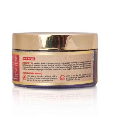 ROOTS AND HERBS Indian Rose & Red Sandalwood Sugar Face Scrub - Organic Exfoliator for Glowing Skin Collagen Boosting & Gentle Exfoliation for Women & Men - Buy Online on GoSupps.com