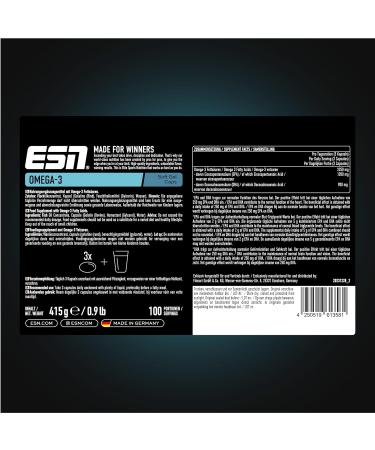 ESN Super Omega-3: 300 Omega-3 Capsules for Optimal Health - International Shipping Available - Buy Online on GoSupps.com
